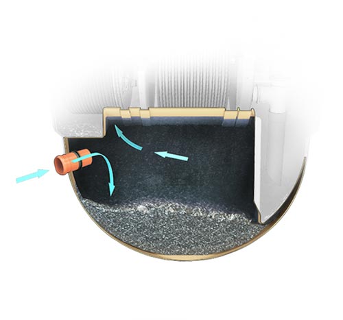 Décanteur primaire de la Micro Station Epuration Autonome BioDisc