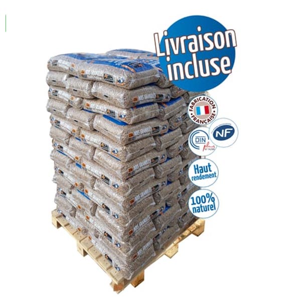 Livraison Granulés Bois ou pellet offert dans un rayon de 100km