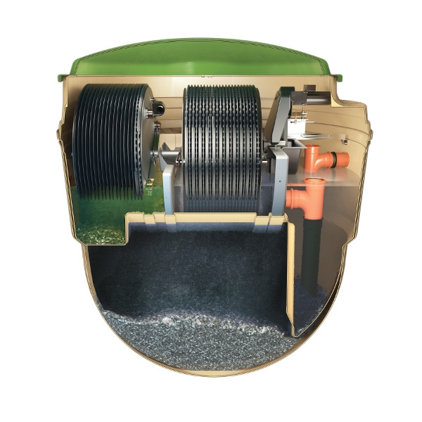 coupe Micro Station Epuration Autonome BioDisc